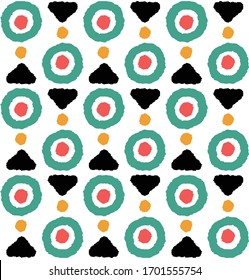 BOLD MODERN GEOMETRIC HAND DRAWN SEAMLESS PATTERN VECTOR. PRINTS DESIGN