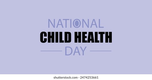 Bold and Modern Illustration for National Child Health Day