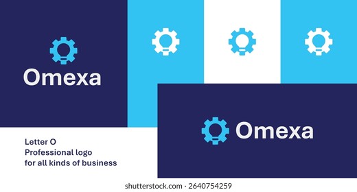 A bold and modern letter O logo combining a gear and lightbulb to represent innovation and smart engineering. 