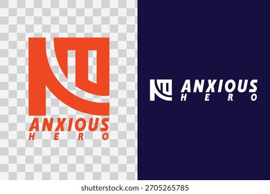 Diseño de logotipo moderno y audaz de “Anxious Hero”