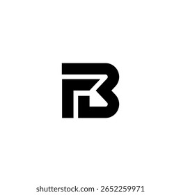 A bold and modern logo featuring the letter FB, perfect for a company looking to establish a strong brand identity. Its minimalist and geometric design conveys professionalism and innovation.