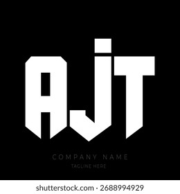 Ein kräftiges und modernes Monogramm-Logo-Design mit den Buchstaben in einer geometrischen Block-Stil-Schriftart.
