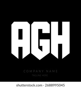 Ein kräftiges und modernes Monogramm-Logo-Design mit den Buchstaben in einer geometrischen Block-Stil-Schriftart.
