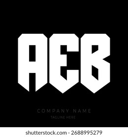 A bold and modern monogram logo design featuring the letters in a geometric block-style font.