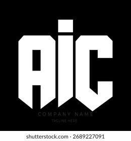 A bold and modern monogram logo design featuring the letters in a geometric block-style font.