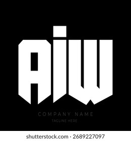 A bold and modern monogram logo design featuring the letters in a geometric block-style font.