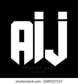 A bold and modern monogram logo design featuring the letters in a geometric block-style font.