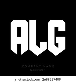 Ein kräftiges und modernes Monogramm-Logo-Design mit den Buchstaben in einer geometrischen Block-Stil-Schriftart.