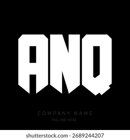 A bold and modern monogram logo design featuring the letters in a geometric block-style font.