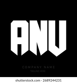 Ein kräftiges und modernes Monogramm-Logo-Design mit den Buchstaben in einer geometrischen Block-Stil-Schriftart.