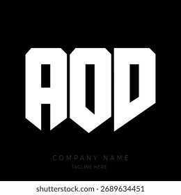 Ein kräftiges und modernes Monogramm-Logo-Design mit den Buchstaben in einer geometrischen Block-Stil-Schriftart.