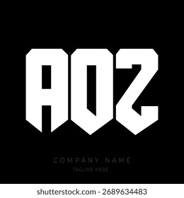 A bold and modern monogram logo design featuring the letters in a geometric block-style font.