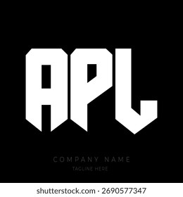 Un diseño de logotipo de monograma atrevido y moderno con las letras en una fuente geométrica estilo bloque.