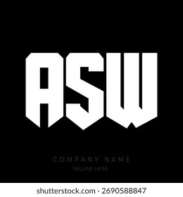 A bold and modern monogram logo design featuring the letters in a geometric block-style font.