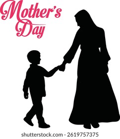 Bold, modern Mother's Day art with bright colors and geometric shapes.