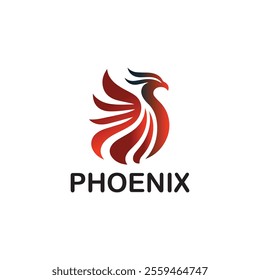 Bold Modern Phoenix Vector Logo Design