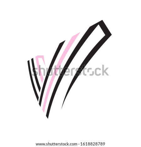 bold modern powerfull V logo initial Letter design vector graphic concept
