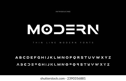 Bold modern retro style display font vector