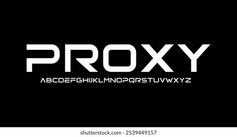 Bold modern retro style display font vector
