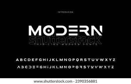 Bold modern retro style display font vector