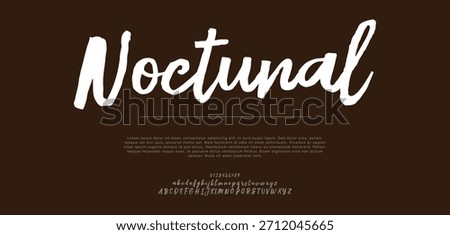 A bold, modern script with flowing strokes, creating a mysterious yet elegant feel, perfect for nightlife or dramatic themes.
Keywords: bold, modern, scri