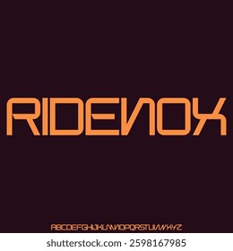 Bold modern slant font vector with alternate style