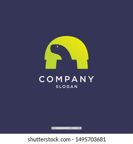 bold modern turtle vector logo design template. eps10