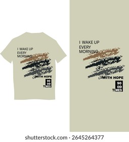 Design de camiseta com tipografia moderna e arrojada