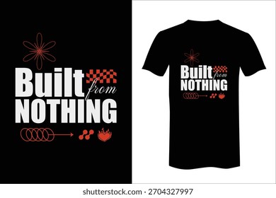 Um design de camiseta tipográfica ousado e moderno