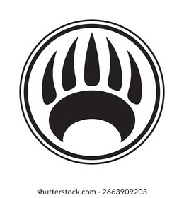 Logotipo de Vector monocromático audaz con diseño de símbolo geométrico limpio fuerte