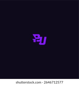 with bold monogram style cool and sporty design PU techno sport logo letter