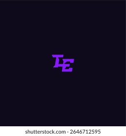 com estilo monograma arrojado legal e desportivo design TE techno esporte logotipo letra