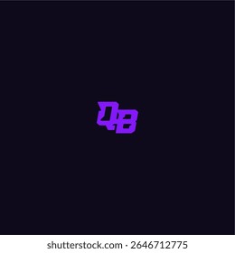 com estilo monograma arrojado legal e desportivo design QB techno esporte logotipo letra