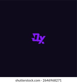 with bold monogram style cool and sporty design OX techno sport logo letter