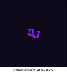 with bold monogram style cool and sporty design OJ techno sport logo letter