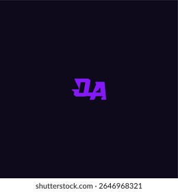 with bold monogram style cool and sporty design OA techno sport logo letter