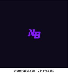 with bold monogram style cool and sporty design NB techno sport logo letter