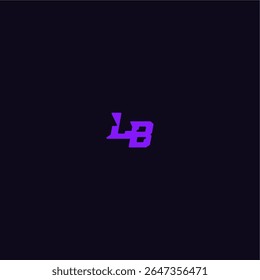 with bold monogram style cool and sporty design LB techno sport logo letter