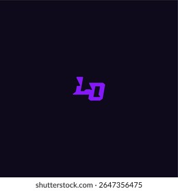 com estilo monograma arrojado legal e desportivo design LO techno esporte logotipo letra