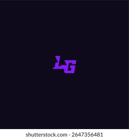 with bold monogram style cool and sporty design LG techno sport logo letter