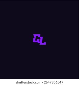 with bold monogram style cool and sporty design CL techno sport logo letter