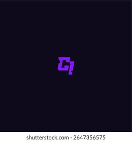 with bold monogram style cool and sporty design CI techno sport logo letter