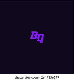 with bold monogram style cool and sporty design BQ techno sport logo letter