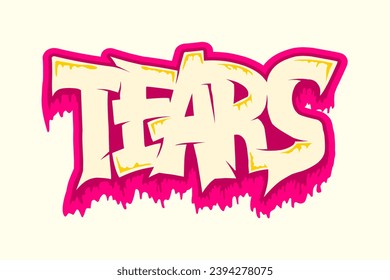 Design Graffiti Style Font Lettering, Illustration Vectorielle Art, Pour T-shirt, Hoodie, autocollant et affiche	