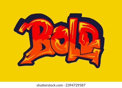 Conception Abstraite Graffiti Style Police Lettering, Illustration Vectorielle Art, Pour T-shirt, Hoodie et affiche