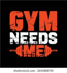 Bold Motivational GINÁSIO Precisa de mim Adesivo para Entusiastas de Fitness