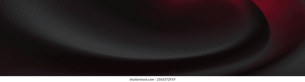 Bold and mysterious abstract element with a swirling dark red design