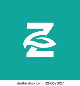bold natural logo women letter Z