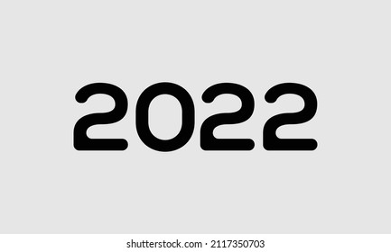 Bold number 2022 in letters - Initial vector design - Premium Icon, Logo vector
