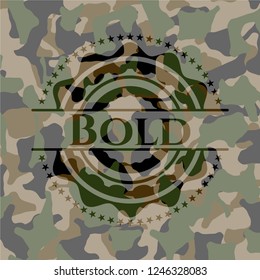 Bold on camo pattern